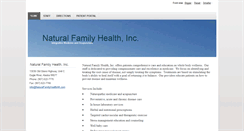 Desktop Screenshot of naturalfamilyhealthak.com